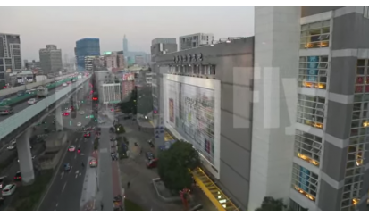 20141230台北市空拍素材32光華商圈、西門町十字路口